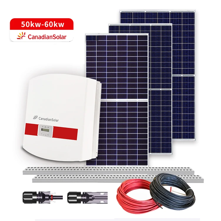CanadianSolar Photovoltaic System 50kw 60kw Solar Energy Power System Home