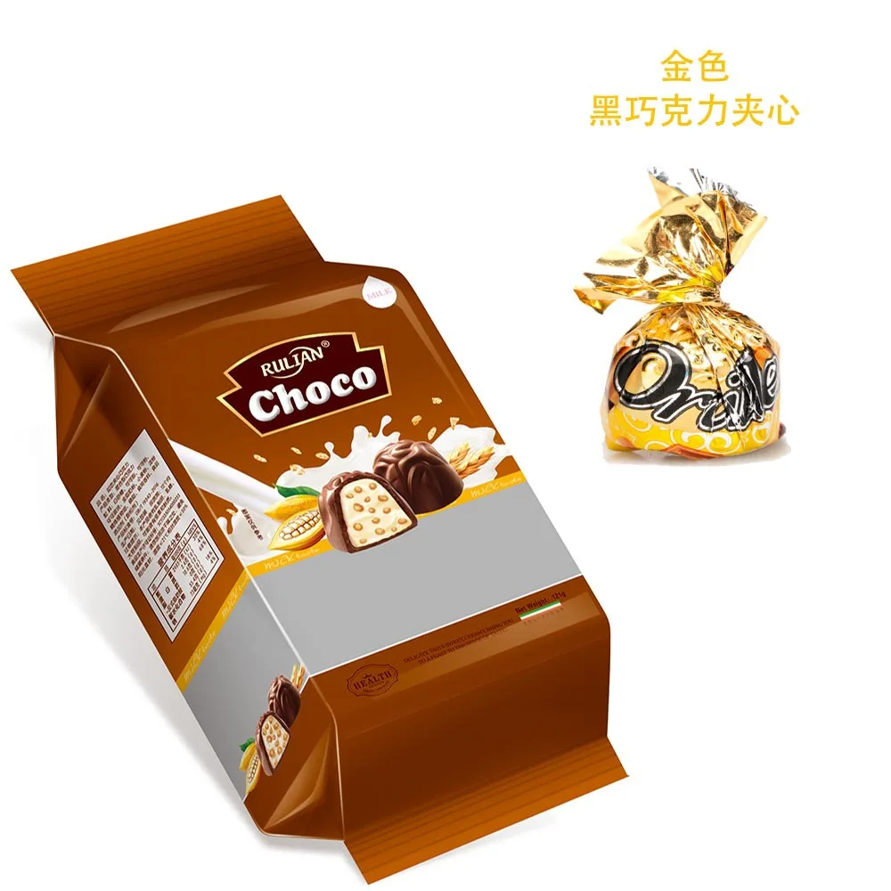 Small Snacks Candy Chocolate Bulk Wedding Candy Chocolate Milk Sandwich Pure Cocoa Butter Leisure Truffle Chocolate