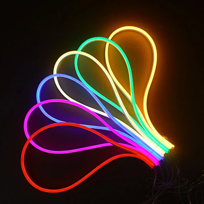 Neon rgb led flexible strip DC24V/12V warm white color flex led strips light