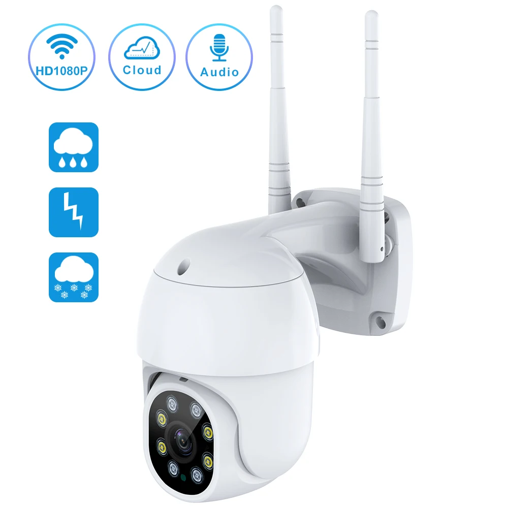 1080P PTZ IP Camera HD Wifi Outdoor Speed Dome YCC365 Plus Wireless Wifi Security Camera Pan Tilt 2MP Network CCTV Surveillance