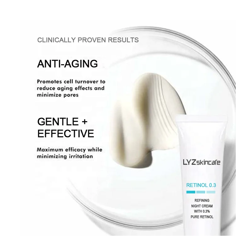private label skincare hot selling skin care products 0.3% retinol  anti-aging and anti wrinkle cream