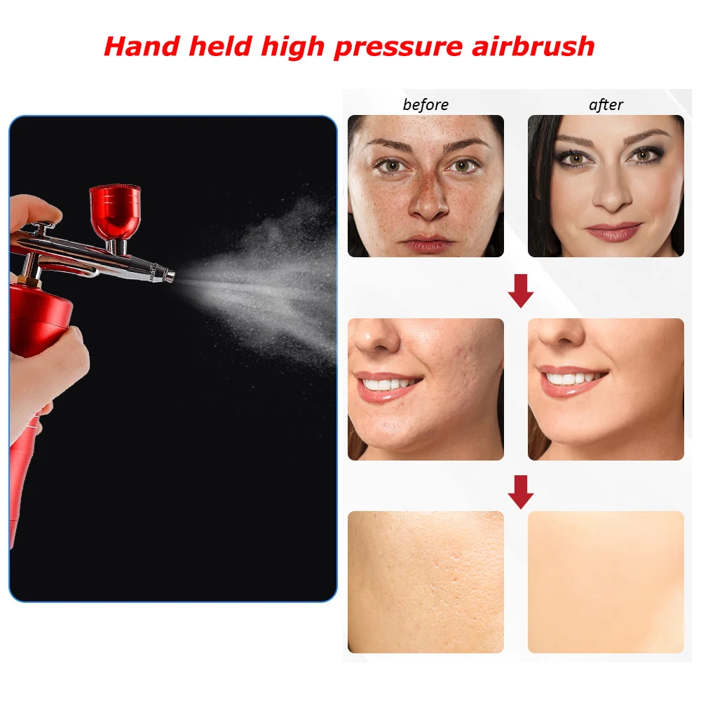 Machine Compressor Ophir Art Tool Hobby Complete Professional Makeup Nail Air Brush Kit Airbrush