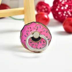 Причудливые гаджеты для сотовых телефонов, аксессуары, пончик в форме пончика, держатель для телефона, подставка-стенд, держатель-кольцо на палец