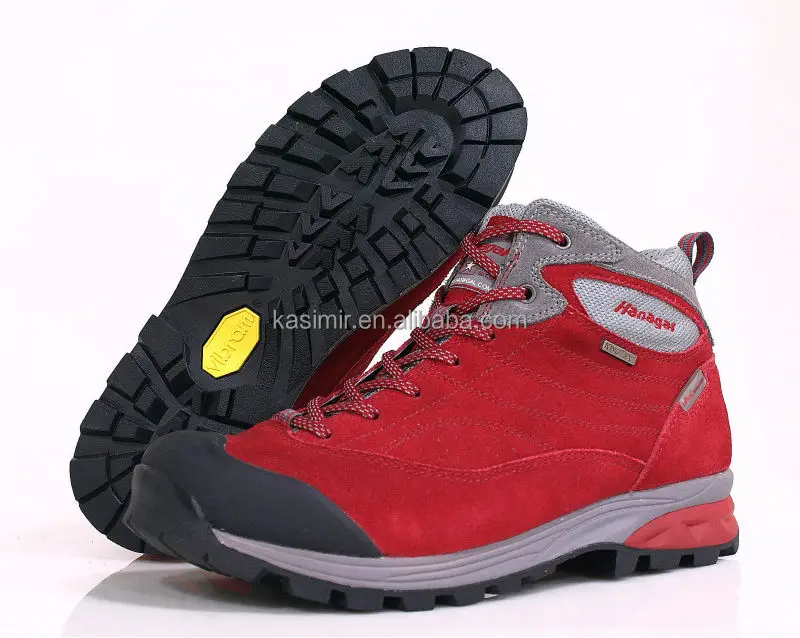 Professional outdoor shoes colorful suede leather hiking shoes