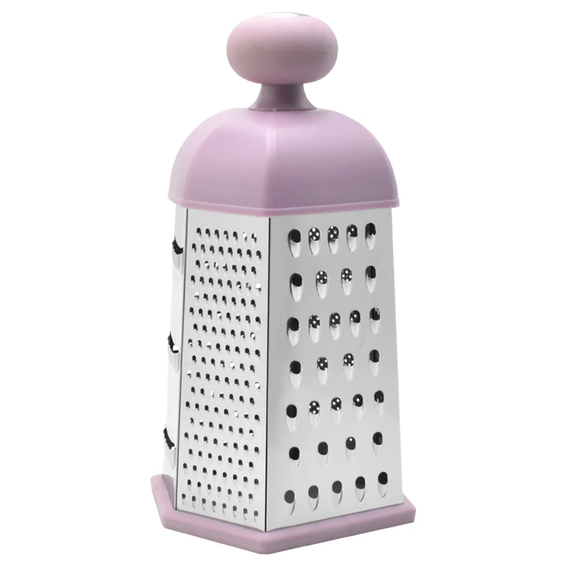Portable And Easy Cleaning Stainless Steel Kitchen Utensil Blue Handle Kitchen Grater 6 Side