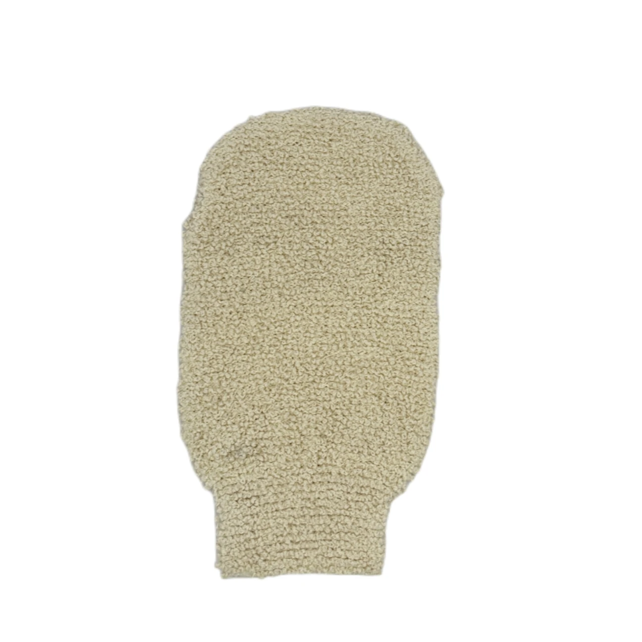 Wholesale organic exfoliating cotton hemp bath glove deep skin cleaning biodegradable  bath glove