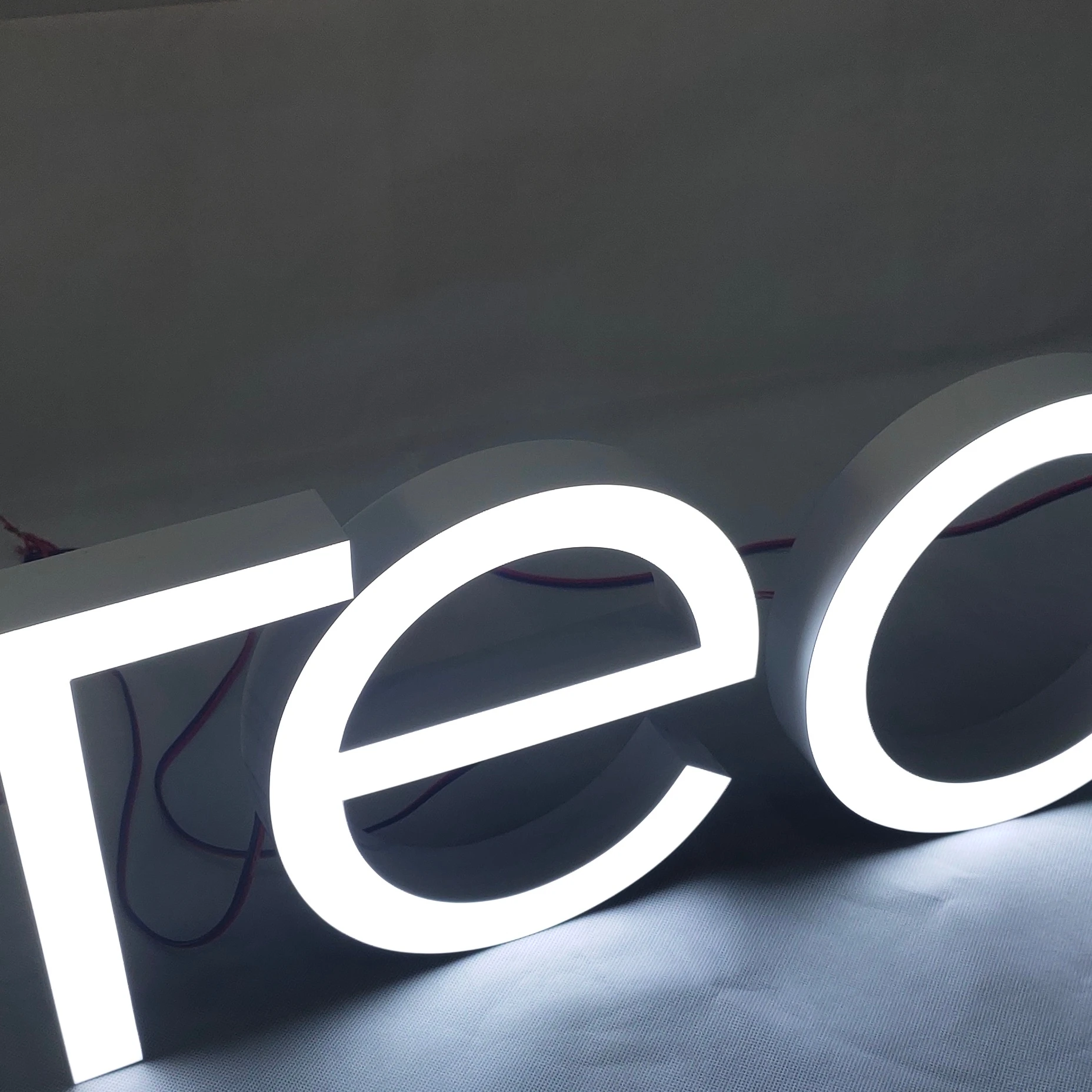 advertising restaurant letters led sample