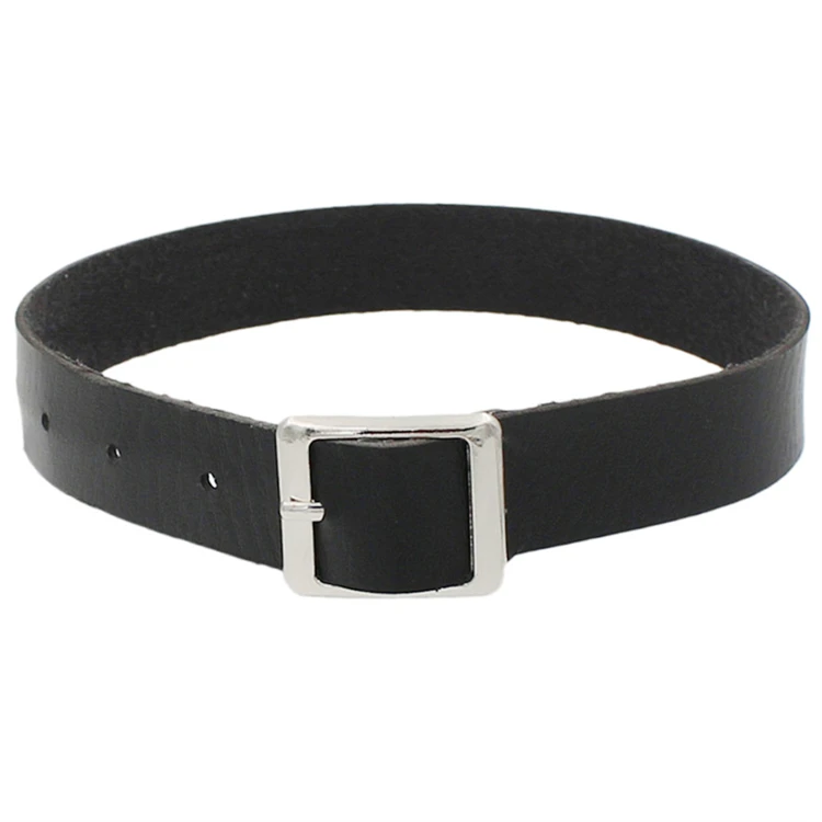 Punk Style Gothic Choker Chain Spike Metal Buckle Collar Necklace PU Leather Harajuku Grunge Funky Torques Anime Necklace