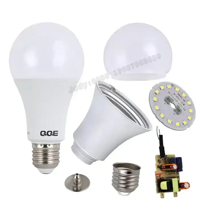 China product E27 B22 Plastic with Aluminum Led light bulbs A60 9W 12W Led Bulb