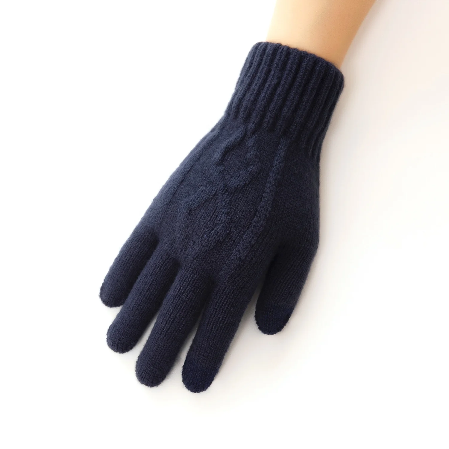 Best Selling Professional Manufacture Cheap Hiking outdoor winter touch screen magic knitted gloves for men
