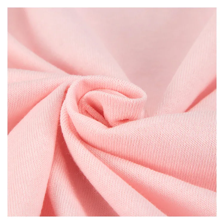 Textile Manufacturers 16s Oversize 100% Cotton Knit Jersey Fabric For Clothing T-shirt Ready To Ship