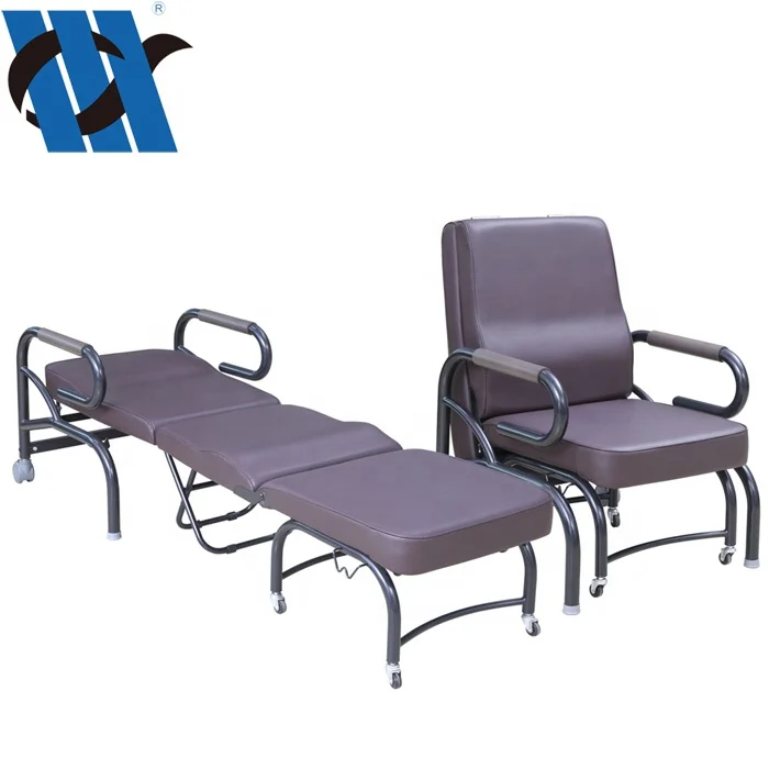 BDEC107 роскошный Медицинский стул для сопутствующих, складной стул для сопровождения, стул для сопутствующих