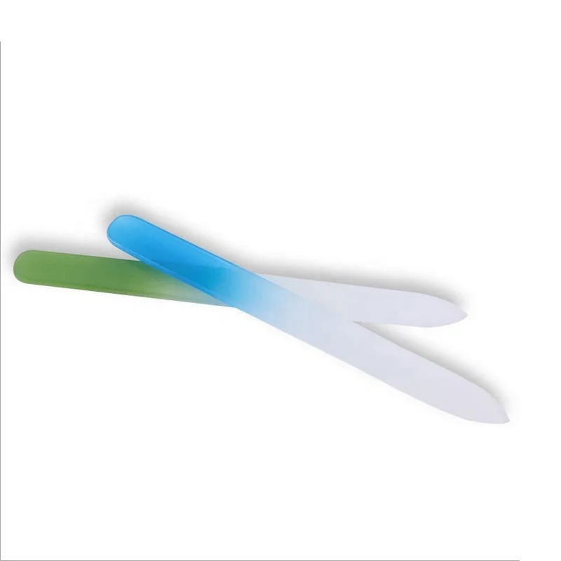  Двухсторонний инструмент для полировки ногтей на заказ мягкий сенсорный стеклянный 180 зернистый пилка