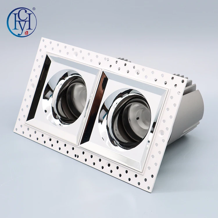 New Trend Living Room Home Decoration Angle Adjustable Double Head 5w 7w Frame Rcessed Aluminum Square Led Wall Washer Spotlight