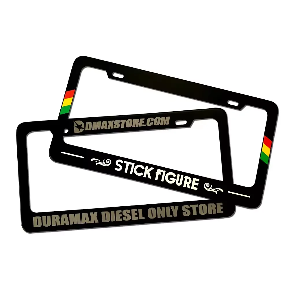 Custom Plastic Wholesale European Car license Plate Frame USA Plastic License Plate Cover License Plate Holder For Car Dec