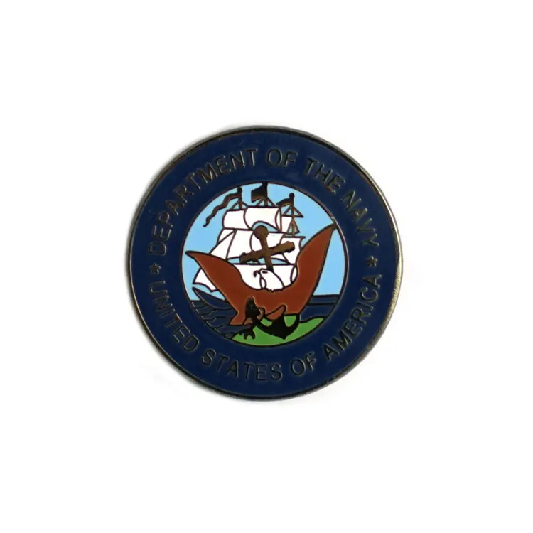 Custom Design Wholesale Price High Quality US Police Marine Crop Military Hard Enamel Pin for Clothes