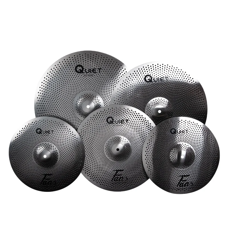 China Percussion Instruments Wholesale Silent Cymbals Set Hi Hat Professional Low Volume Cymbals