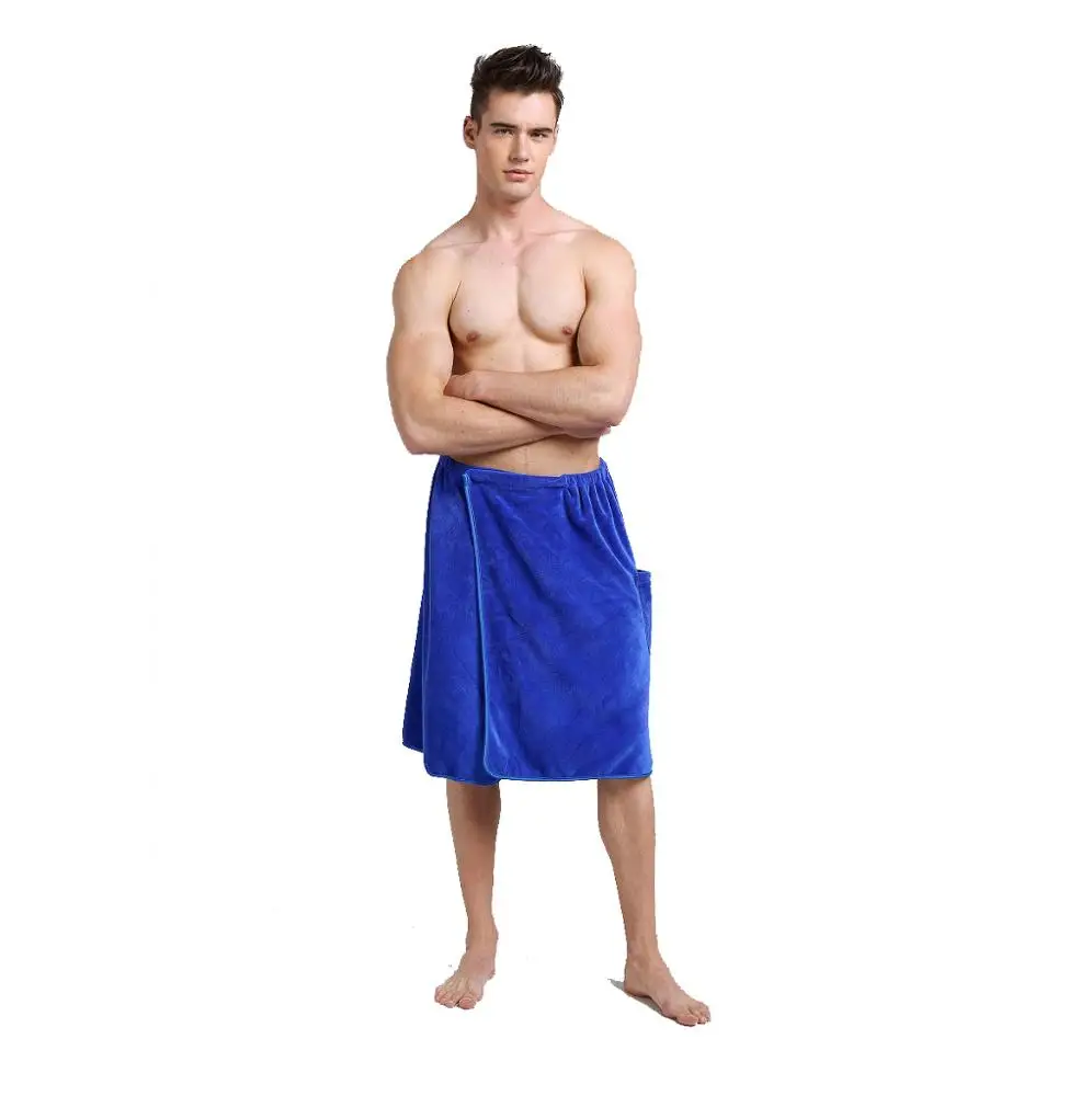 Quick-Dry Microfiber Elegant Bath Towel Dress for Men Made in China
