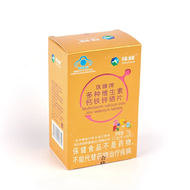 
Hot Selling Oval&Round Tablets Multivitamin Calcium Iron Zinc Selenium Tablets 