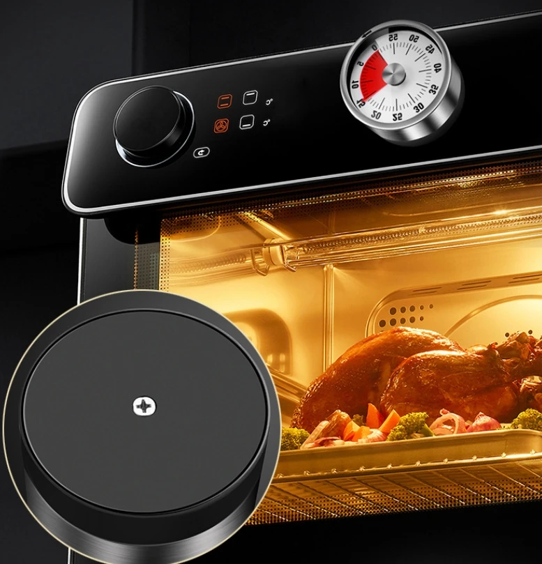 Kitchen Timer Magnetic,Visual Timer for Kids,60-Minute Visual Countdown Timer with Loud Alarm,Magnetic Back & Stainless Steel