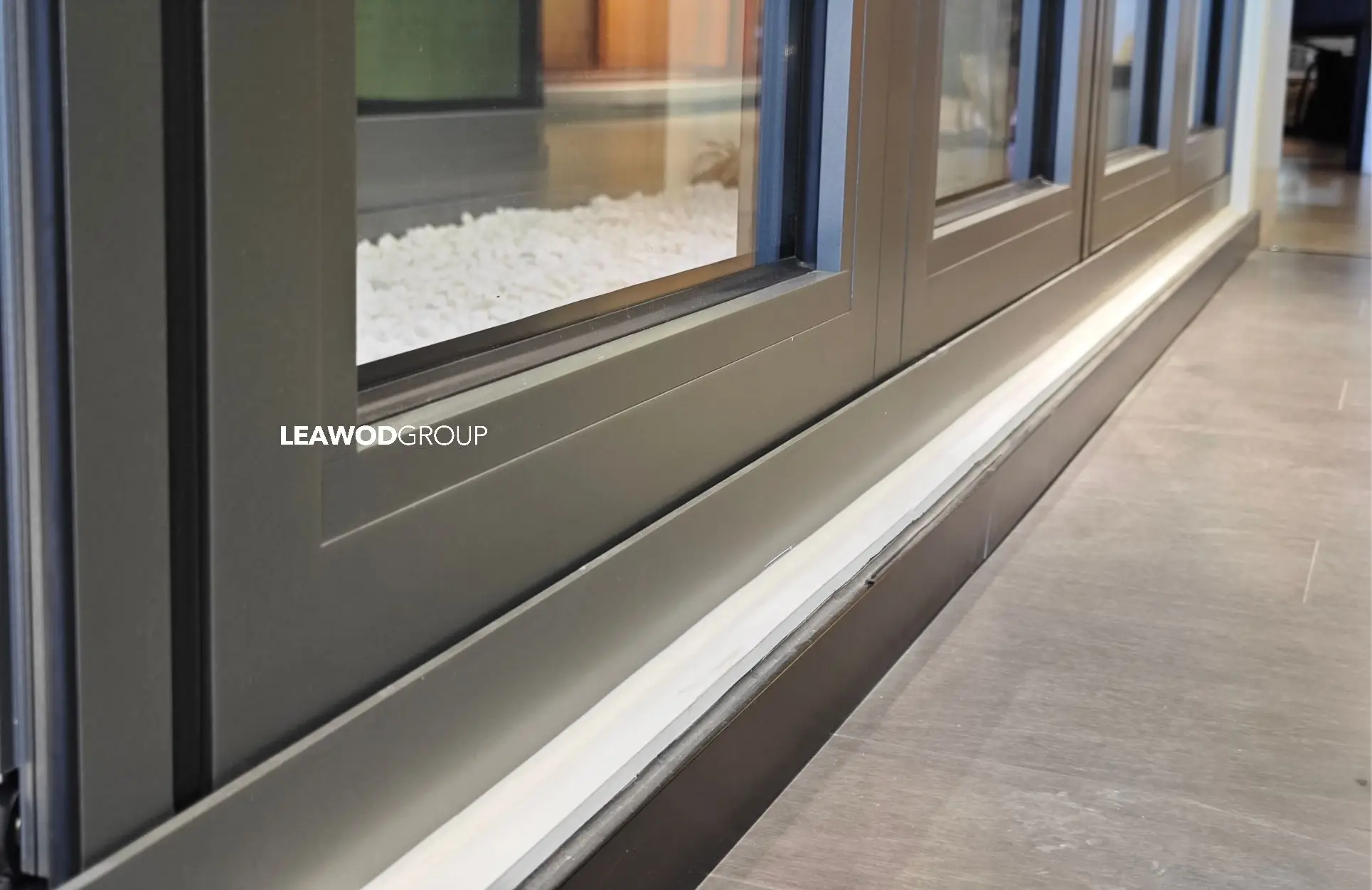 NEW thermal break aluminum Aluminum Sliding Folding Glass Door