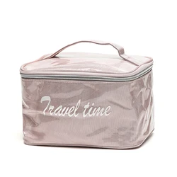 Toiletry Pouch PVC Large Capacity Leather Portable Purse Case Travel Cosmetics Bag Women Makeup Organizer