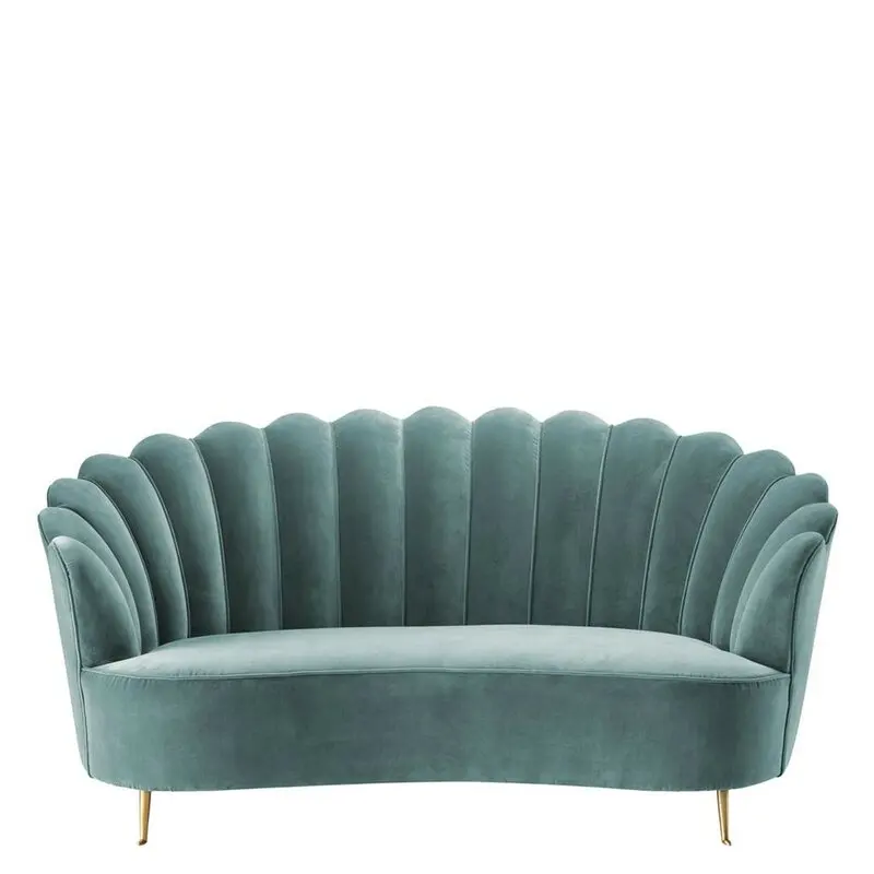 Foshan Modern Design Messina Curved Couch Luxury Hotel and Home Furniture
