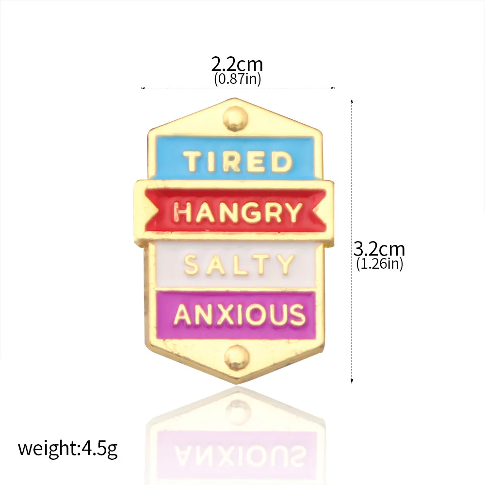 Hot Sales Expression Battery Power Key Chain Pendant Metal Enamel Badge Rotating Wheel Social Brooch