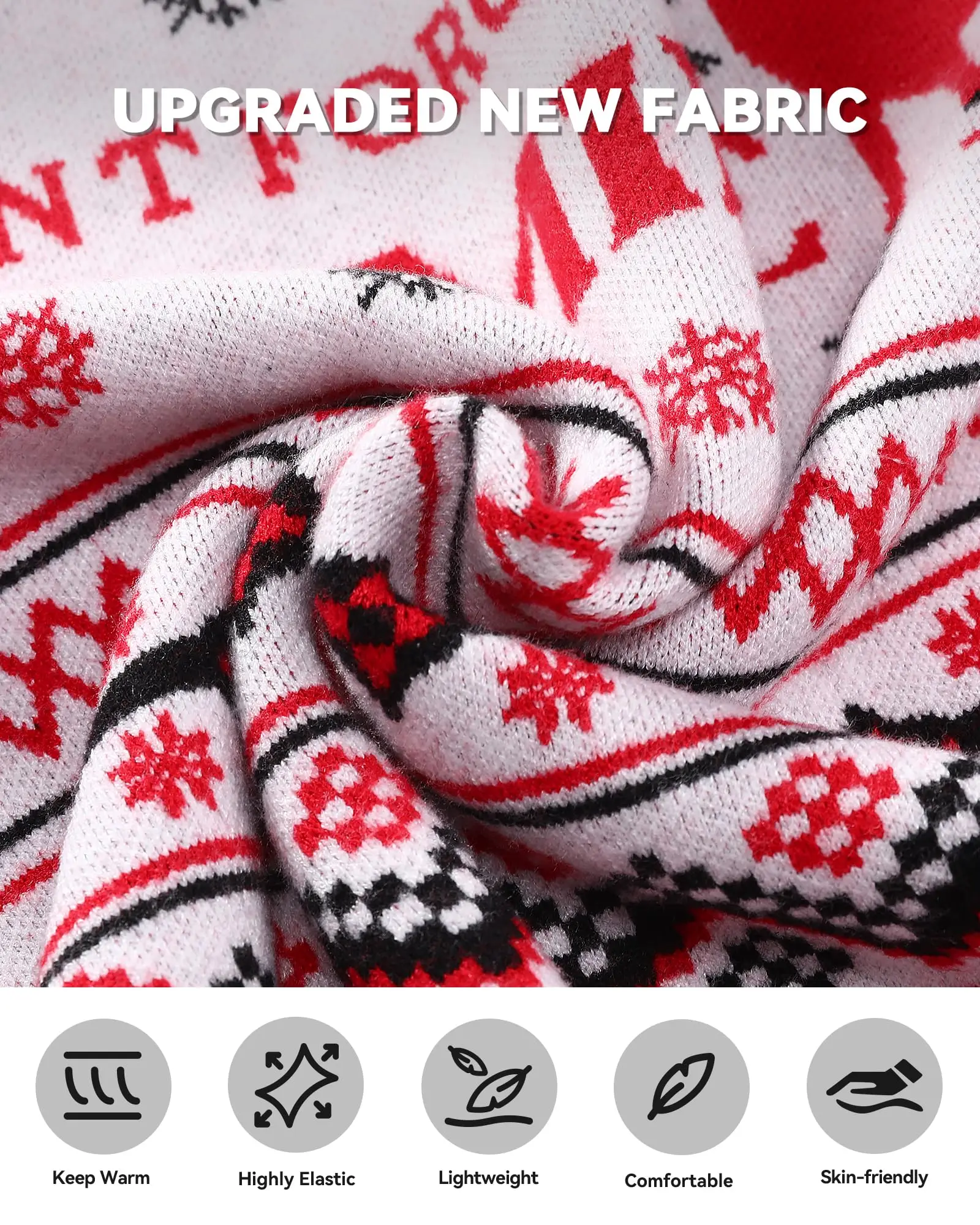 OEM Jacquard Knitted Pullover Matching Ugly Custom Design Christmas Sweater Family Green Acrylic Christmas Sweater For Men