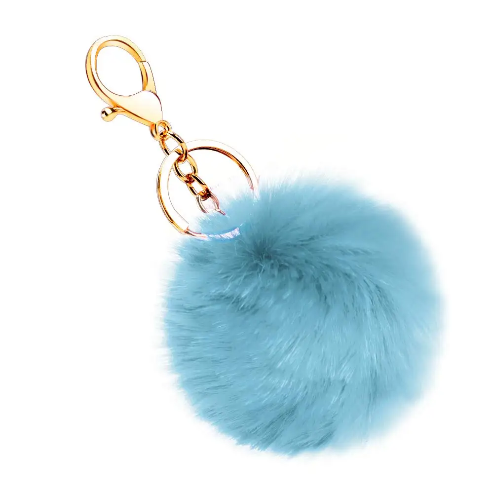 Customized colorful fur ball for mobile phone and key
