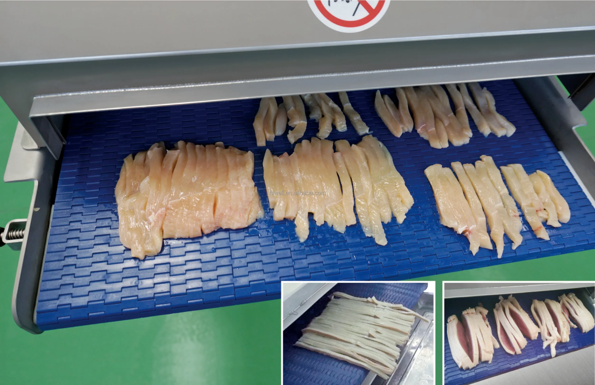 Automatic Meat Strip and cubes cutter professional  meat cutter QTJ500-II