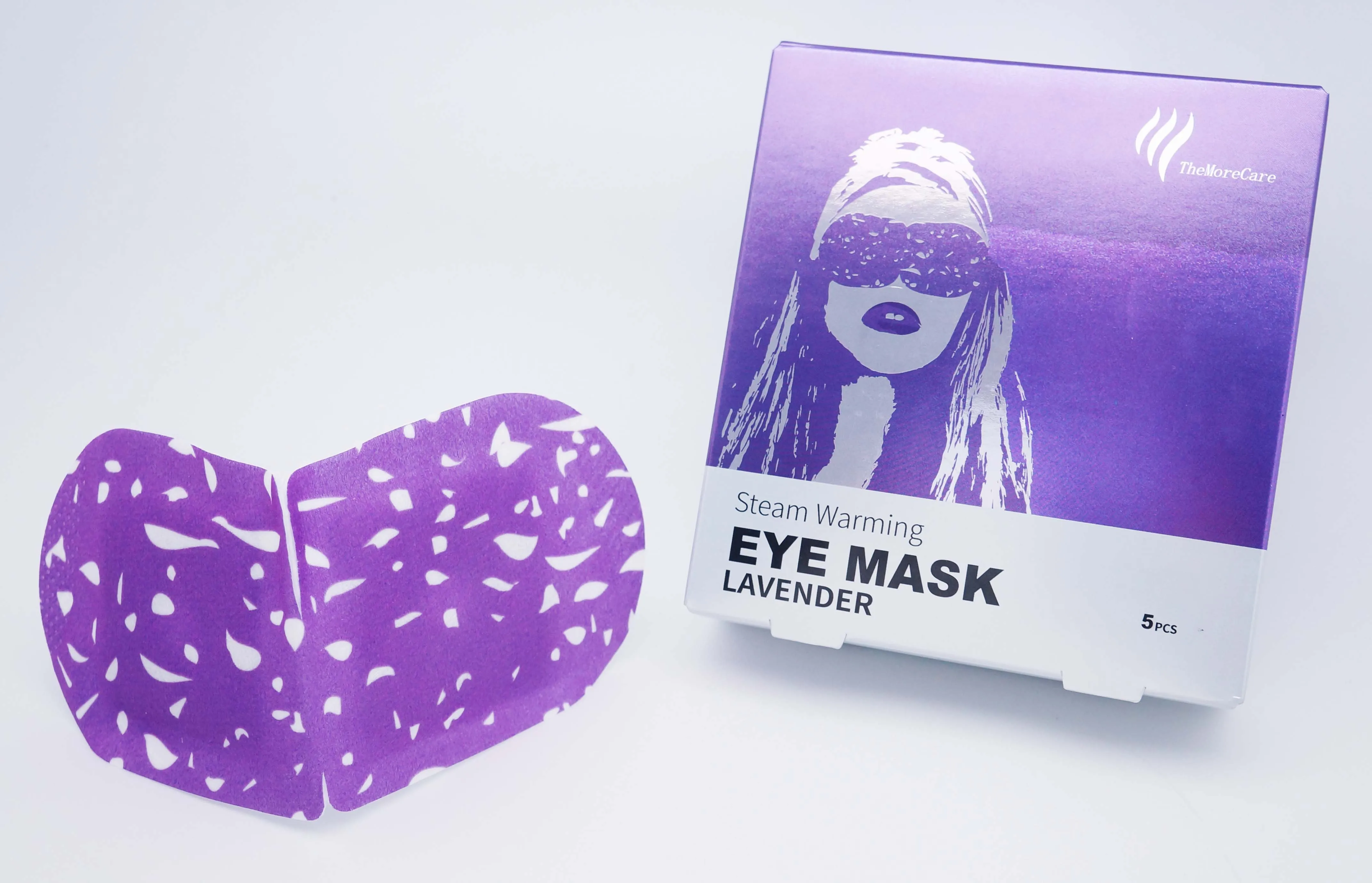 Cotton disposable fashionable air activated self heating heated steam eye mask