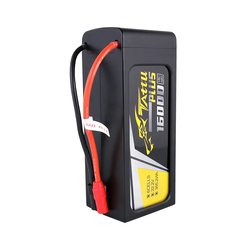 TATTU PLUS 16000mAh 22.2V 6S 15C intelligent LiPO fast charing Battery Rechargeable Lithium Battery for uav drone