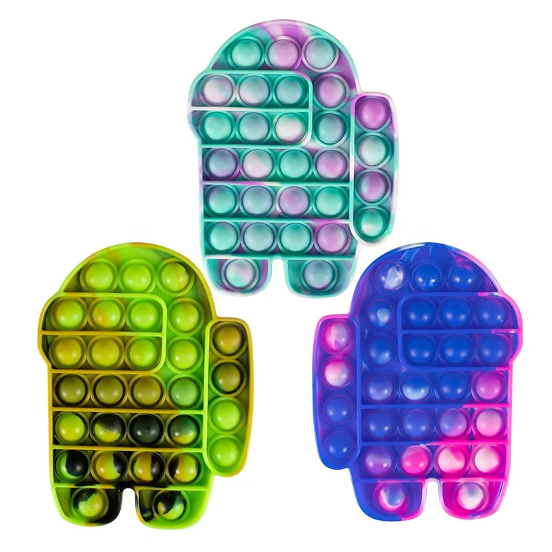 
Pop it New Among us Astronaut Push Popping Bubble Fidget Toy Pop It Fidget Toy with Factory Price 