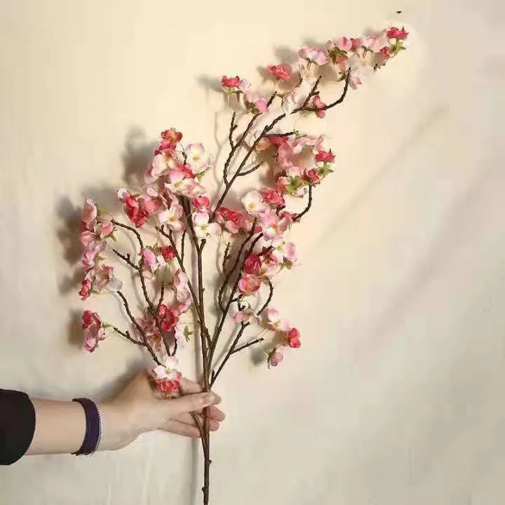 Wholesale large sakura branches false flower artificial cherry blossom For Home Wedding Decoration