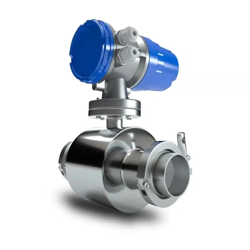 digital electronic magnetic food grade 3 inch liquid milk flow meter