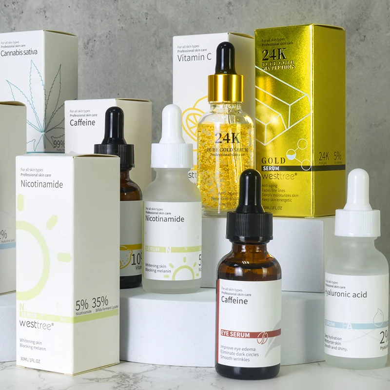 Sumu Hot Sale 30ml Hydra Facial Serum Set Vegan Collagen Whitening Anti Aging Face Serum With Hyaluronic Acid