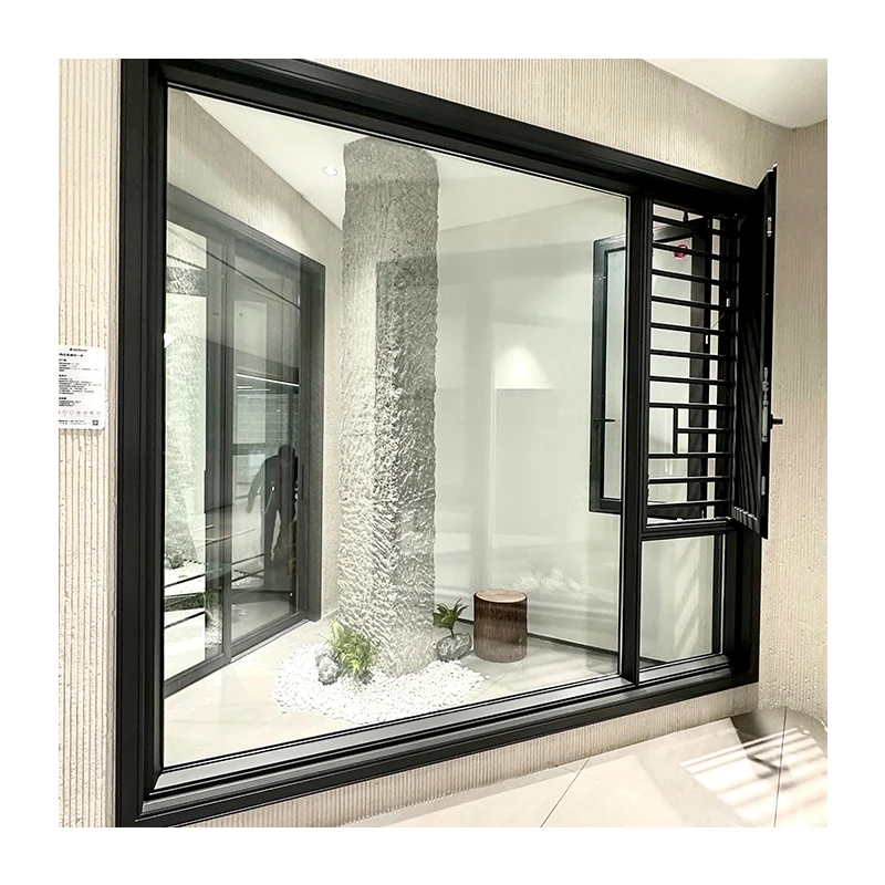 Residential indoor aluminum alloy casement windows Anti-mosquito hollow casement windows Soundproof windows