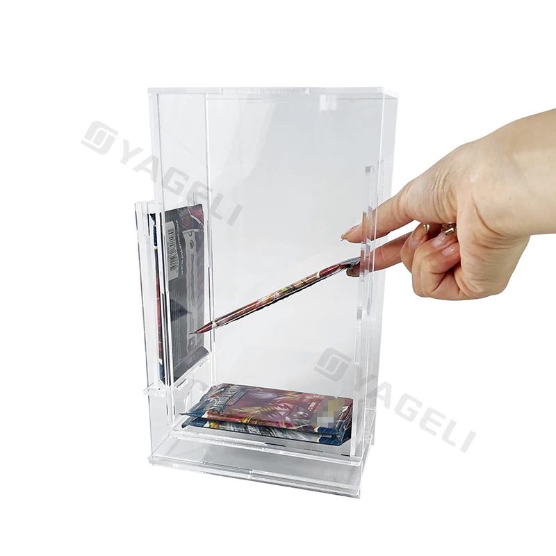 Acrylic 1 Slot Booster Pack Dispenser Compatible With Pokemoned Other Trading Cards
