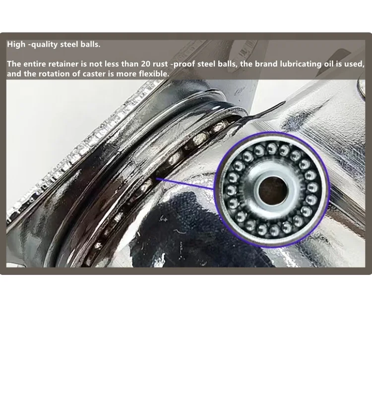 Hot sale light duty 1/1.5./2 inch gray brown mute effect spcc material furniture caster wheel TPE universal brake caster wheel