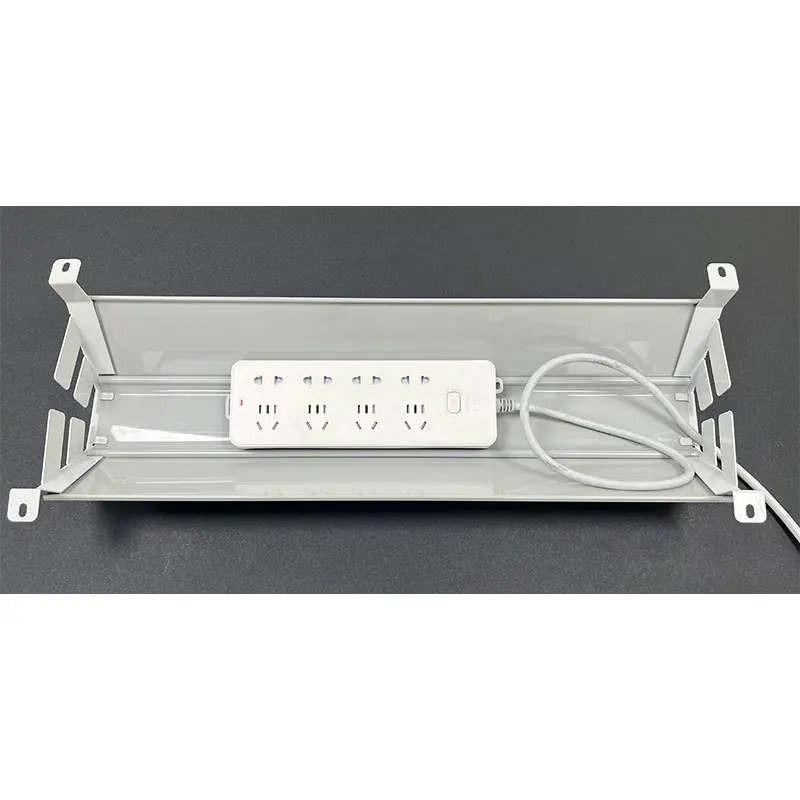 Dropship PVC Conduit Trunking Rectangular Plastic standing desk Metal Magnetism Cable Management Tray