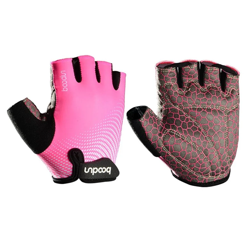 HBG 1096 Finger less Shockproof Bike Gloves for Men Women Cycling Gloves anti slip gym gloves
