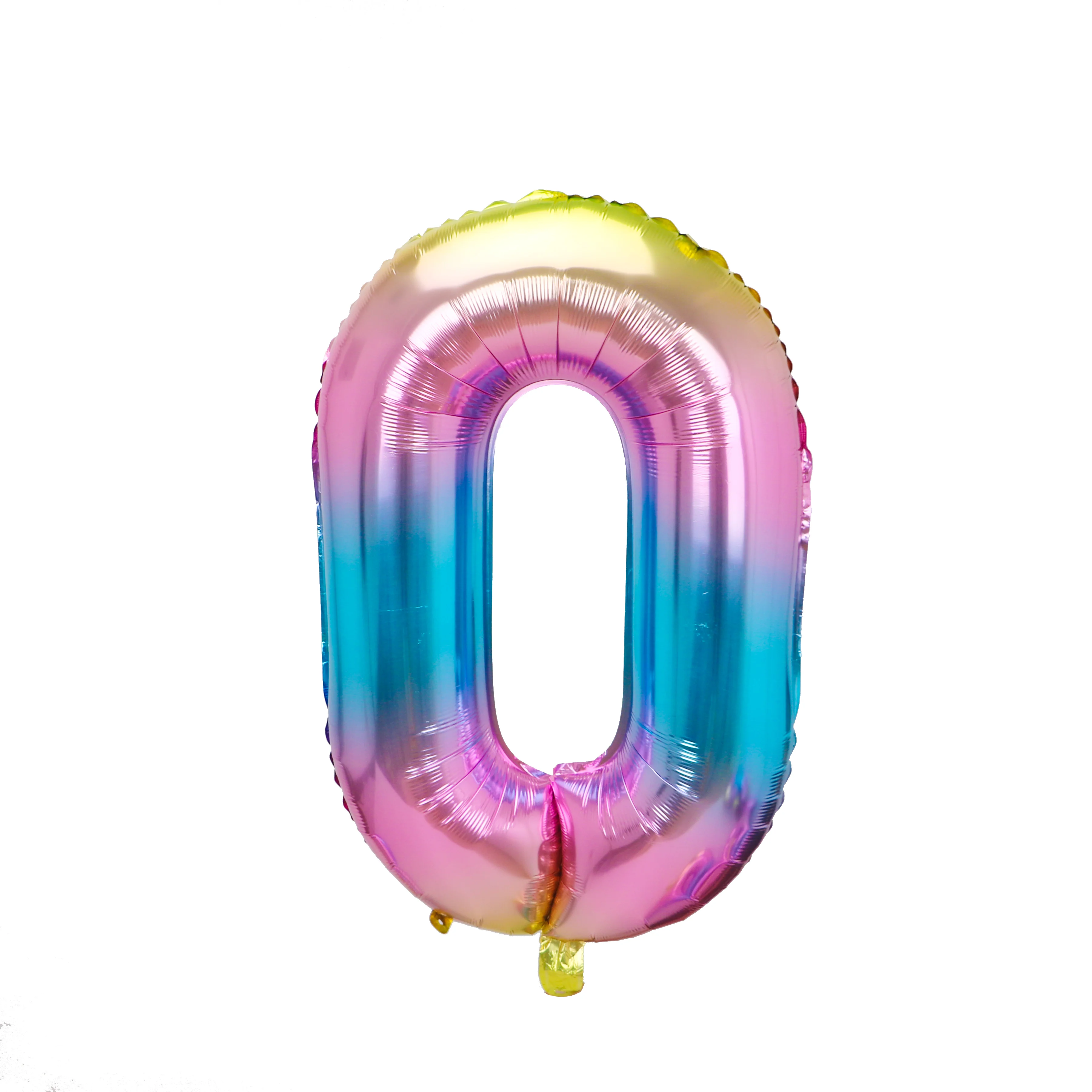 Number Foil Balloon Glitz Laser Helium Balloon Rainbow Colored Balloons Used for Birthday Party Anniversary Decorations