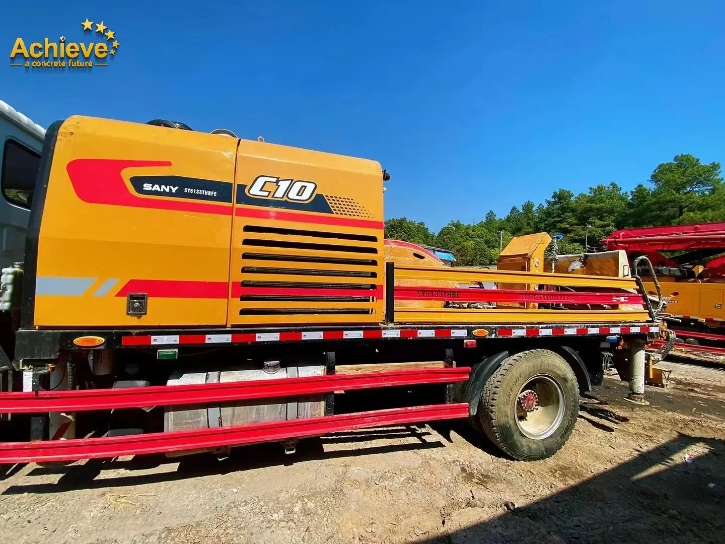 SY5143THBF High Quality China Machinery Used MOLI pump Truck Mounted Concrete Pump sany concrete line pump Car price