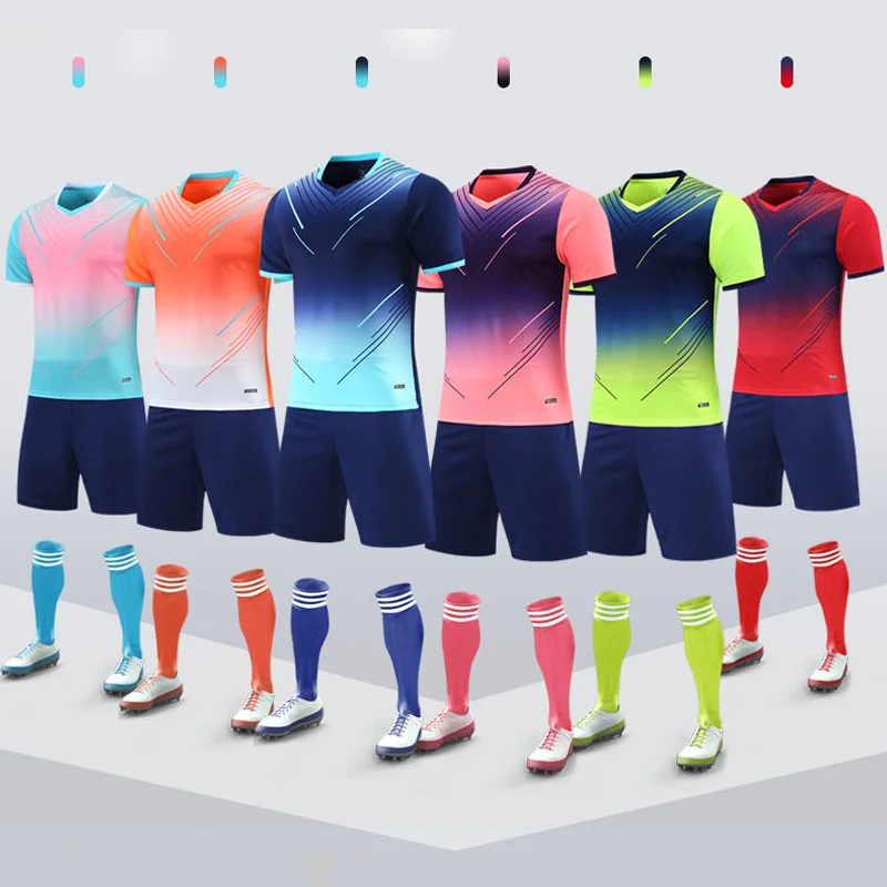 2022 New fashion Customized Football Team Jersey Soccer shirt Sets Sublimation Uniform Custom Soccer Wear Uniform