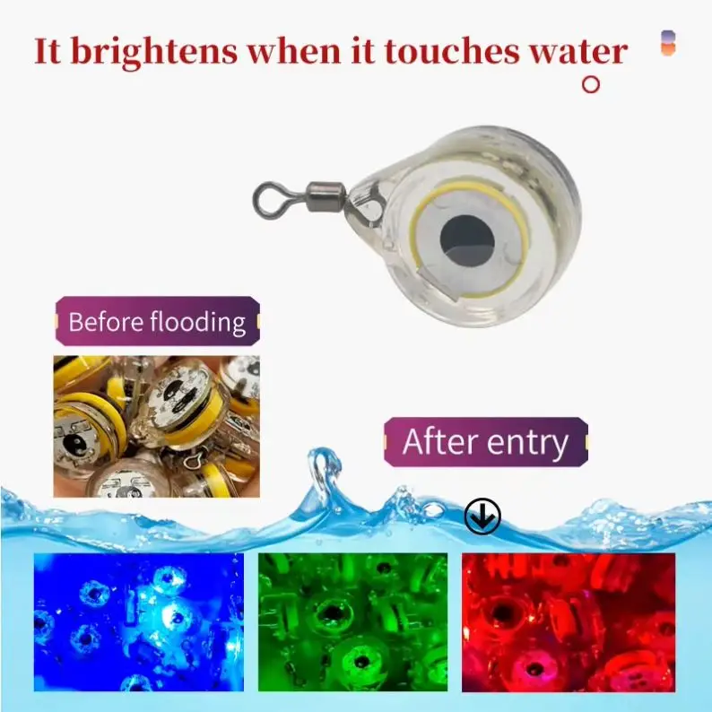 New High Quality With Swivel Mini LED Underwater Night Fishing Light Lure for Attracting Fish LED Underwater Night Light