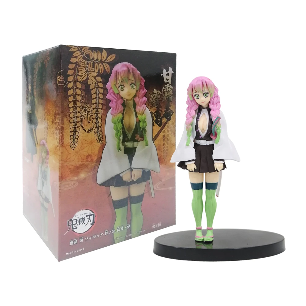 Demon Slayer Figure 6.3 Inch 15m PVC Action Kanroji Mitsuri Figure Toys for Children Gifts Anime Fans Home Desktop Decoration