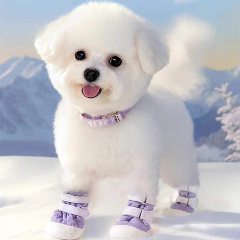 Dog Winter Boots Thermal Shoes for Dogs Cats Outdoor Pet Snowshoes Lightweight Boots