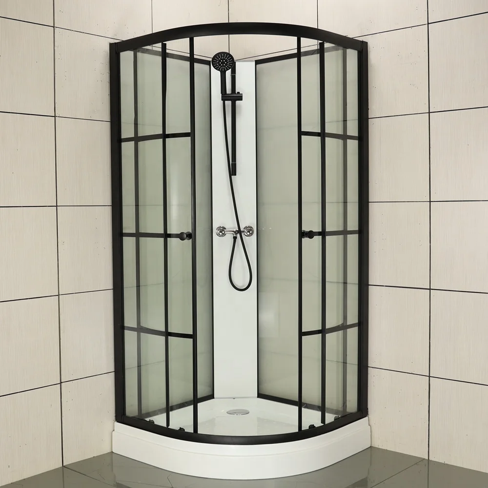 New sector small france germany black simple shower cabins shower rooms