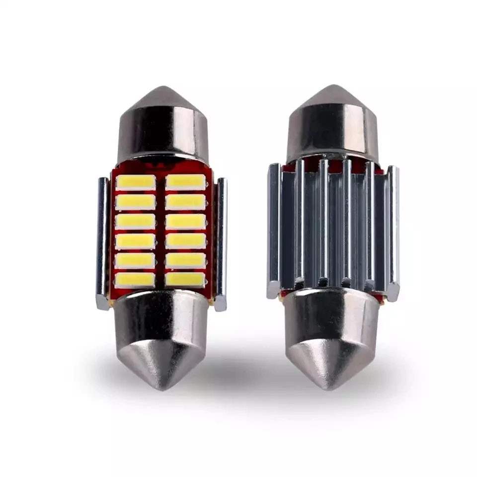 12V DC 31mm 36mm 39mm 42mm LED Canbus Festoon Bulbs Epistar Interior Reading Light License Plate Lamp For Car